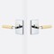 Sure-Loc Hardware Sure-Loc Hardware Levanto Privacy Rosette, Polished Chrome, Knurled Grip in Satin Brass LV102 26 GRIP-KN SB - alternate 1